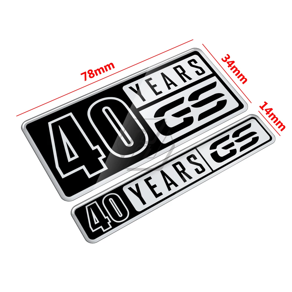 Custodia per decalcomania moto 3D per BMW Motorrad 40 anni GS Sticker per R1200GS R1250GS F850GS F800GS