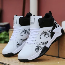 Basketball Shoes for Men High-top Sports Cushioning Hombre Athletic Male Shoes Comfortable Black Sneakers zapatillas Hot Sales