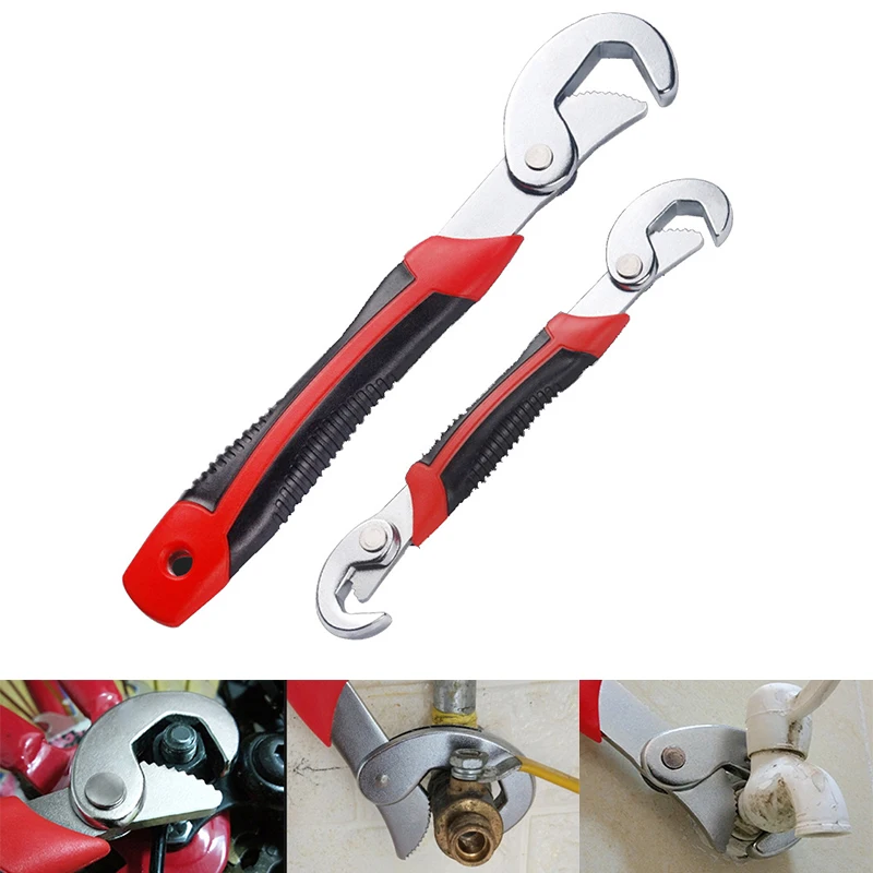 Universal wrench Adjustable Wrench Spanner Set Multi-Function Quick Snap Soft Grip Home Repair Tools Accept wholesale Free shipp