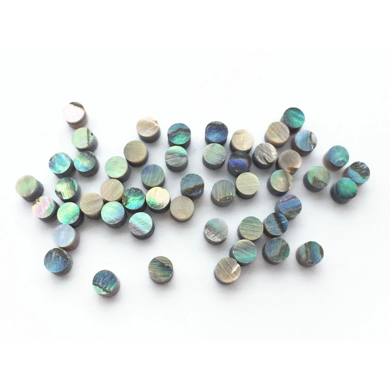

50Pcs Colorful Abalone Inlay Material Dots 3mm Diameter for Ukulele Hawaii Guitar