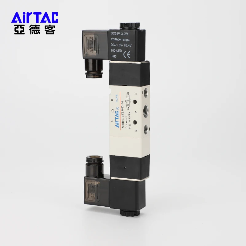 AIRTAC cestující pneumatické solenoidový klapka 4V130-06 4V230-08 4V330-104V430-15 ovládání klapka doušek