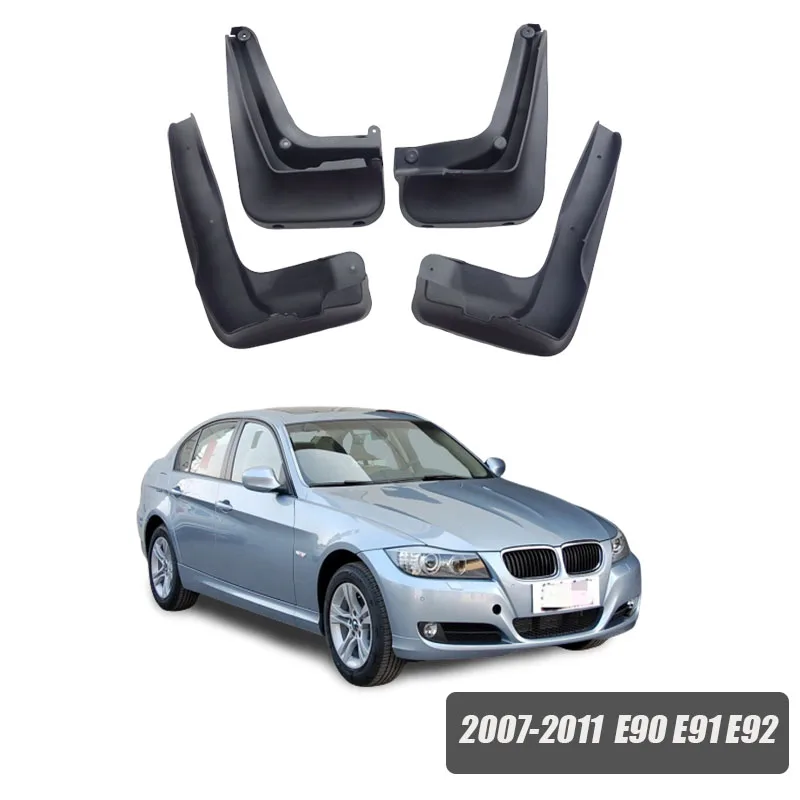 Mud Flaps For BMW 3 Series E90 E91 E92 G20 F30 F31 Car Mudguards Splash Guards Mudflaps Car Fenders accessorie 4 pcs 2007-2020