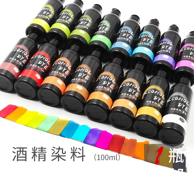 16 Colors 100ml Leather Dye Leather Goods Leather Alcohol Dyestuff Cowhide Dye Vegetable Tanned Leather Coloring Agent
