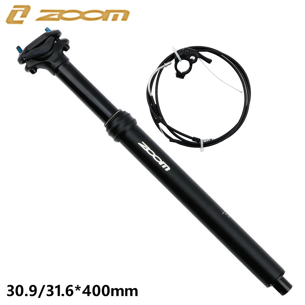 

Bicycle Height Adjustable Seatpost Dropper 100mm Travel Internal Cable Wire Remote Control Bicycle Air Seat 30.9/31.6mm*400mm