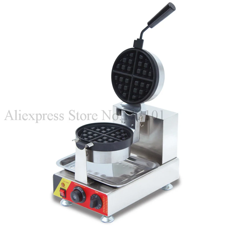 

Stainless Steel Classical Waffle Machine Commercial Non-stick Cooking Surface Rotatable Waffle Pan Design