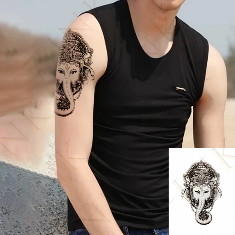 Tatuaje temporal a prueba de agua para hombre y mujer, pegatina de gran tamaño, Cool Eagle Hawk Falcon Arm, transferencia de agua, tatuaje Flash