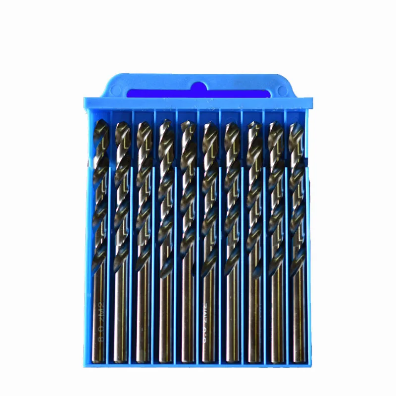 Broca de torção de metal de aço inoxidável com cobalto, broca de aço de alta velocidade de perfuração manual especial