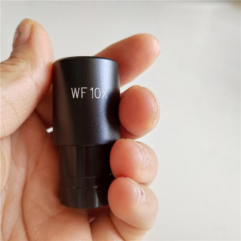WF10X 16 مللي متر زاوية واسعة صغيرة ميكروسكوب بيولوجي عدسة العدسة مع تصاعد حجم 20 مللي متر
