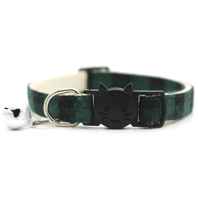 Katzen Glocken Halsbänder Einstellbare Nylon Schnallen Mode Reflektierende Haustier Katze Kragen Kopf Muster Liefert Für Zubehör – Detail 6