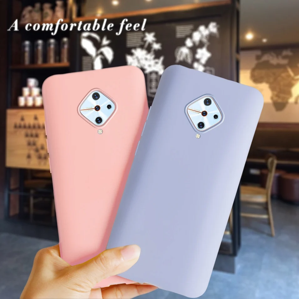 Candy Solid Color Case For Vivo S1 Pro Cover Soft Silicone Phone Cases For Vivo S1Pro 1920 1920_20 Mobile Back Covers