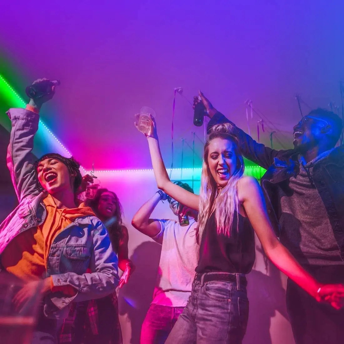 5m 10m RGB 5050 LED Strip Light Waterproof 24Key 44Key Infared Control SMD Flexible DC12V Lamp Ribbon For the Party House Decra