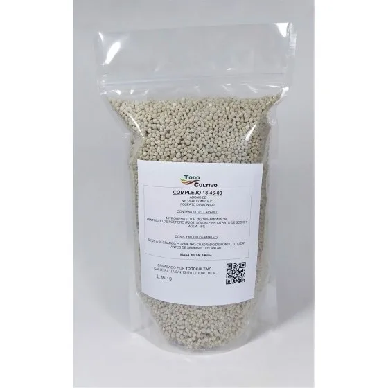 Complex fertilizer 09-18-27 NPK, fertilizer with high draining power for its large amount of phosphorus, fast assimilation makes it very useful as a developer of the vegetative part