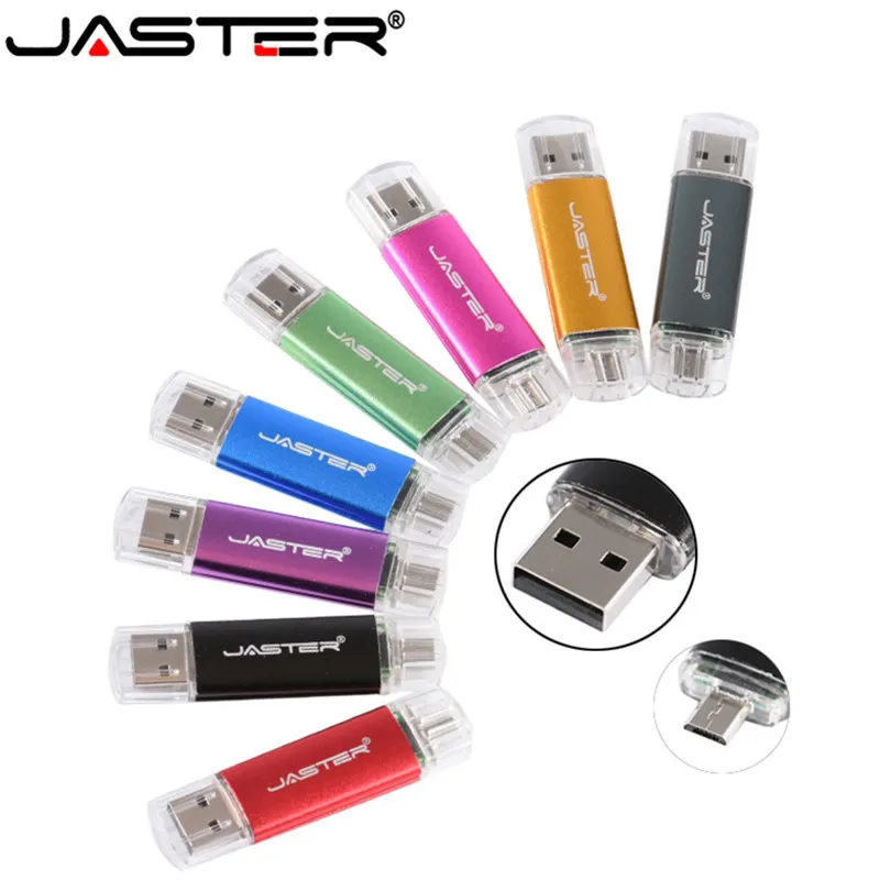 OTG 2 En 1 CLÉ USB 64 GO Peut être connecté Android Clés USB 16 GO Volume Ventes Carte Mémoire 32 GO Gratuit LOGO Personnalisé Disque U