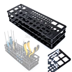 Screwdriver Storage Rack Holder Screwdriver Organizers for Hex Cross Screw Driver RC Tools Kit Organizers 63 Hole Without Tools