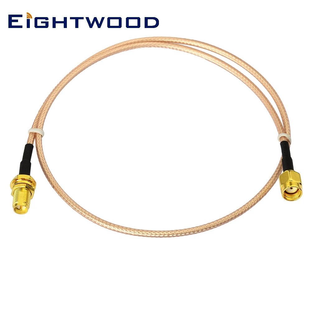 

Eightwood 2.4GHz Bluetooth/Wi-Fi Antenna Extension Cable/Lead Wireless RP-SMA Male to Female Connector Pigtail RG316 Cable 60cm