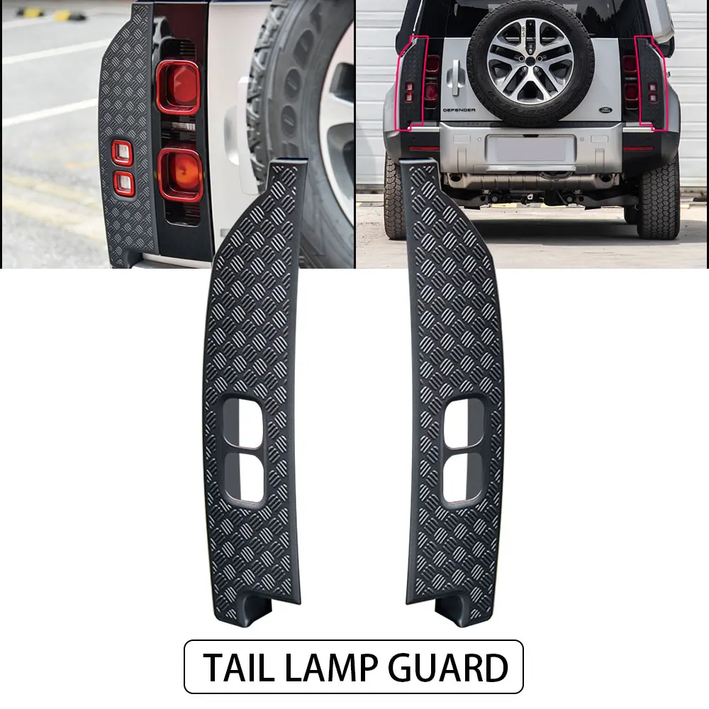 ABS For Land Rover Defender 110 2020 Car Rearview Mirror Cover Front Rear Bumper Side Scratch guard Protection Board Guard