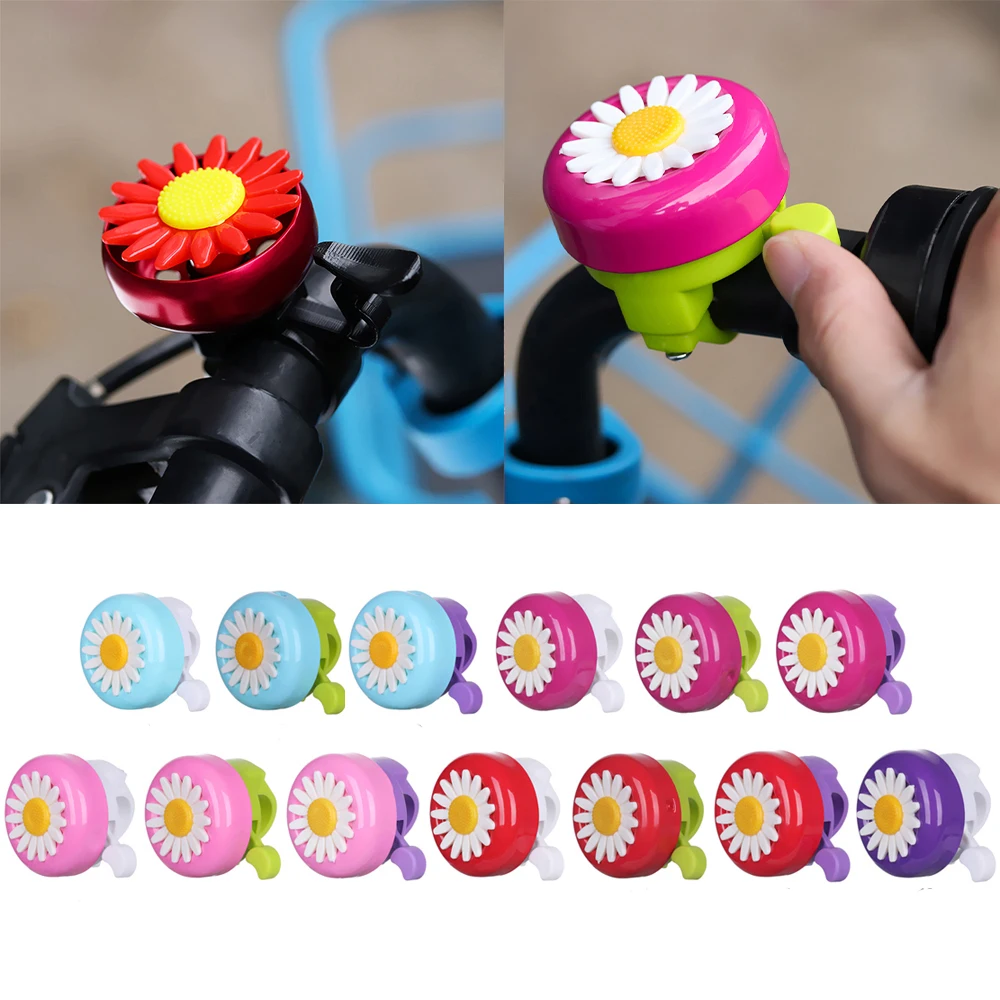 Multi-color Kids Funny Bicycle Bell Daisy Flower Horns Bike Children Girls Cycling Ring Alarm for Handlebars Alloy Plastics Hot