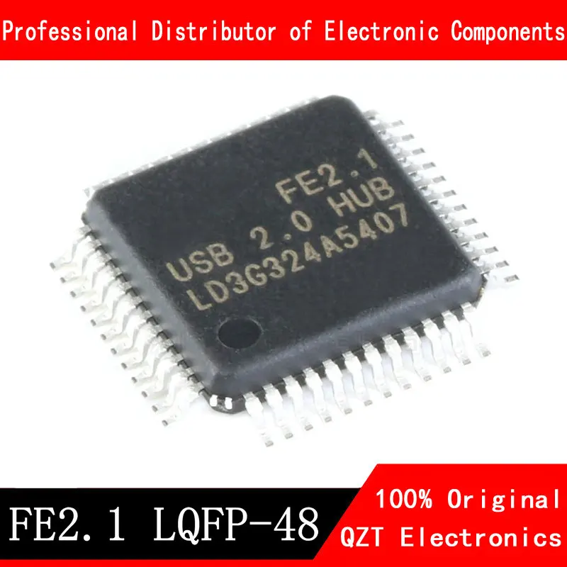 5 개들이, 뉴 오리지널 FE2.1 QFP48 USB2.0 재고 있음