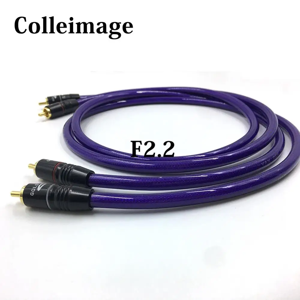 HIFI Stereo Pair RCA Cable High-performance Hi-Fi Audio 2rca to 2rca Interconnect Cable with Gold plated RCA plug