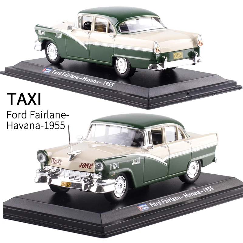 1:43 Scale Classic Diecast Alloy Car Model FIAT FORD Citroen Cab Taxi Truck Toys Auto Vehicles Gifts for Show Display Collection