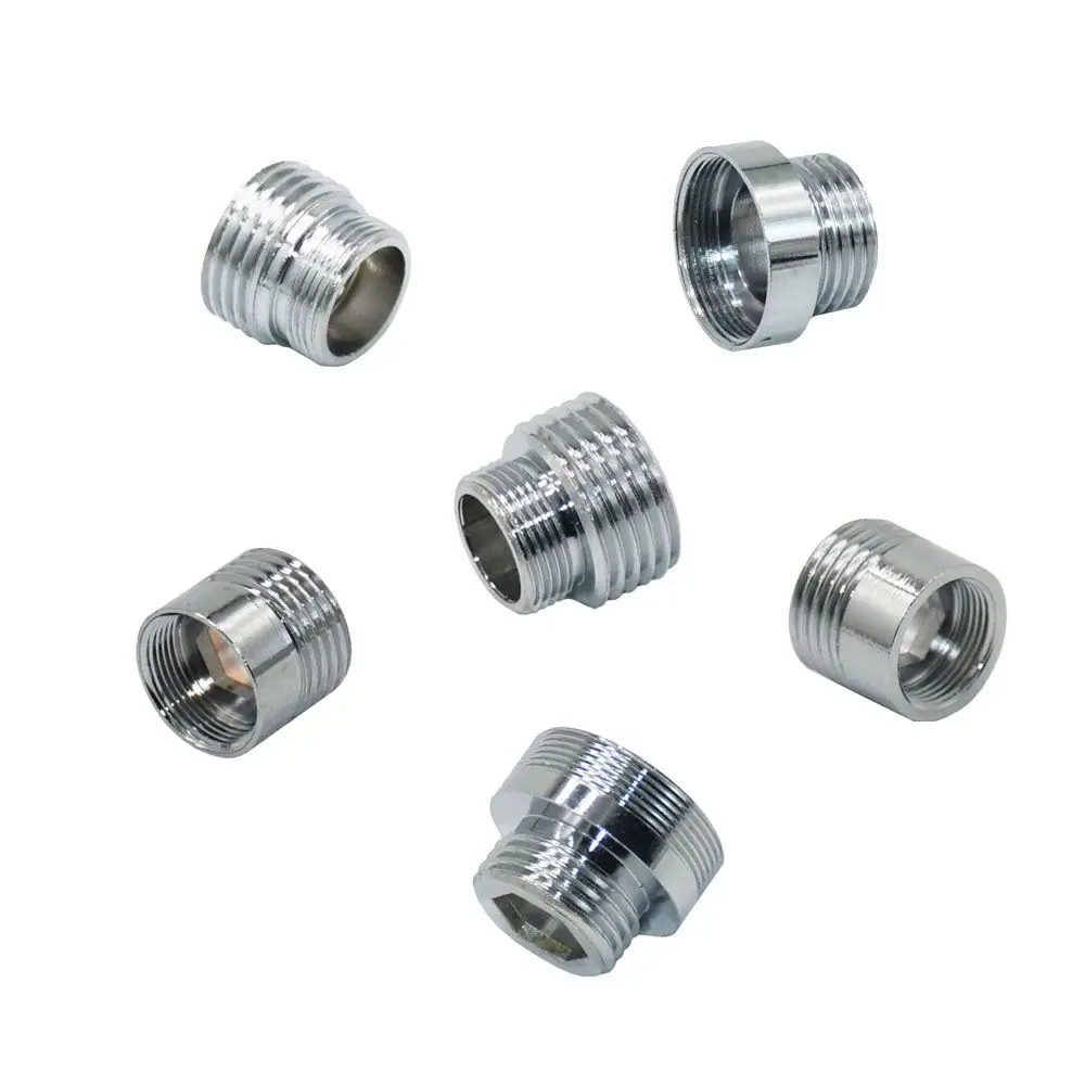 Brass Silver M16 M18 M24 M28 To 1/2 Male Threaded Connector For Faucet Conversion Connector Repair Garden Tap Fittings 1Pcs