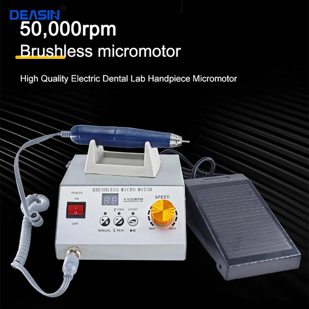 Dental Lab Equipment 50,000rpm Brushless Micromotor Unit with Lab Handpiece