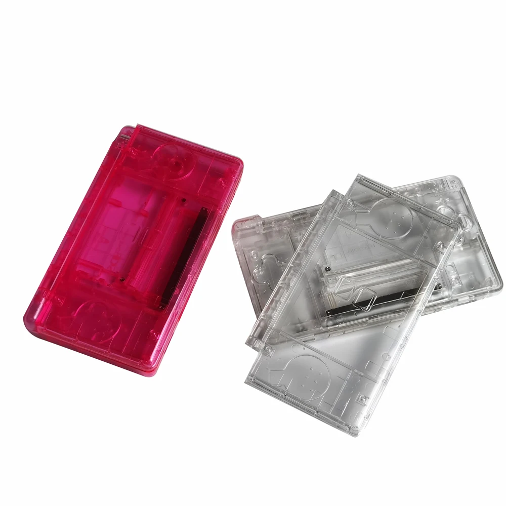 واضح أبيض/أسود الإسكان شل الغلاف مجموعة كاملة استبدال ل نينتندو DS لايت ل NDSL لعبة وحدة التحكم غطاء