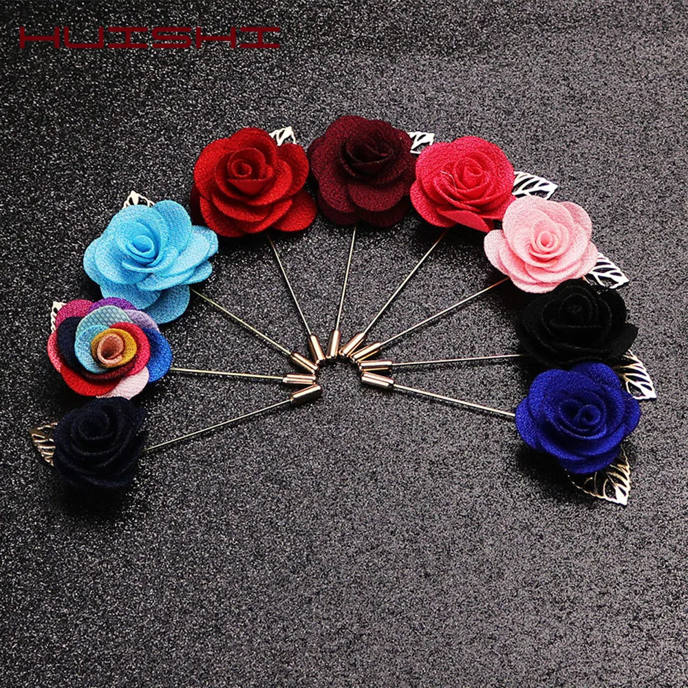 

Brooch Pin Man Women Flower Leaves Camellia Flower Lapel Pin Brooches Handmade Fabric Brooch For Men Fashion Wedding Boutonniere