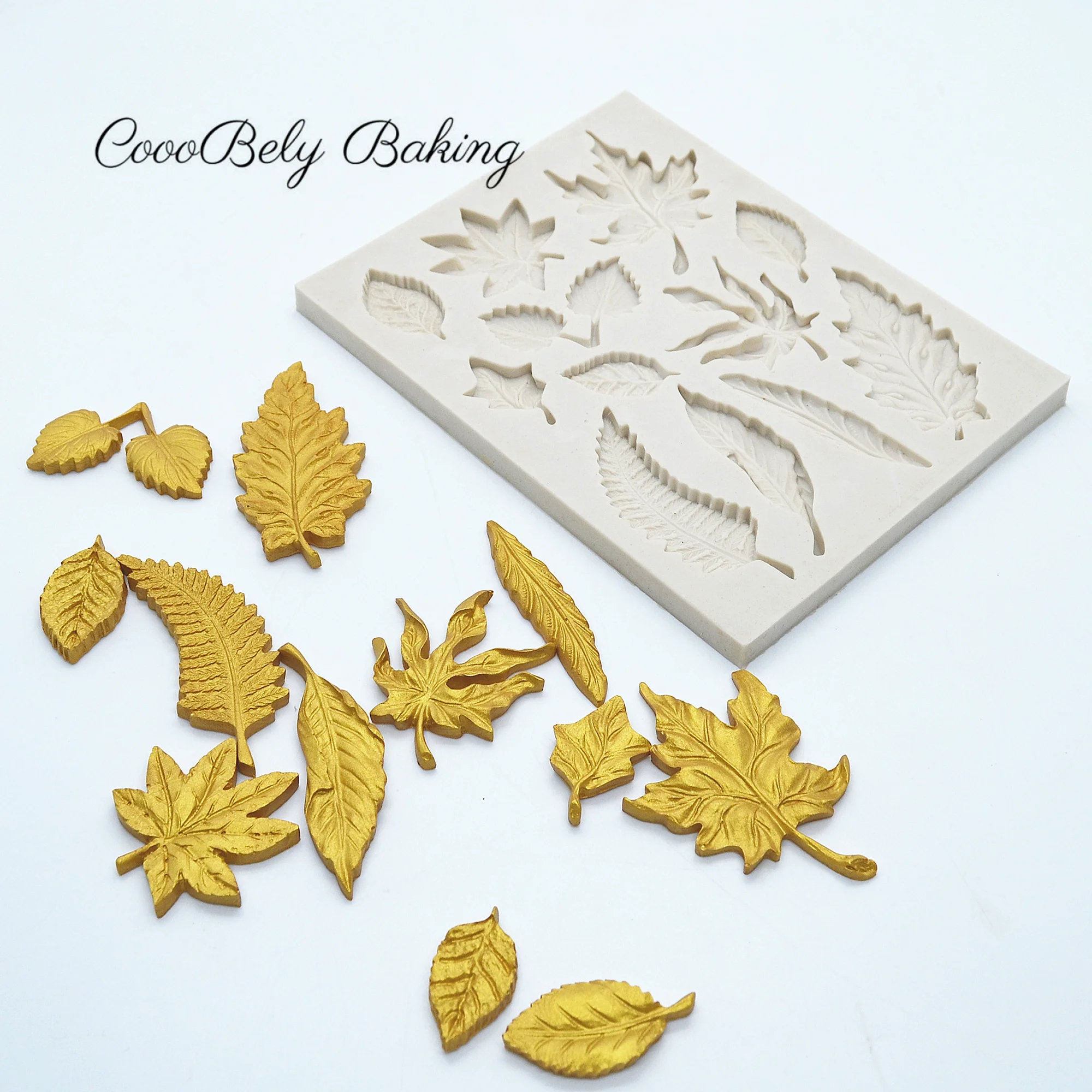 Flowers Silicone Molds For Baking Cake Decorating Tools Leaf Fondant Chocolate Candy Gumpaste Mold Kitchen Tools XK005