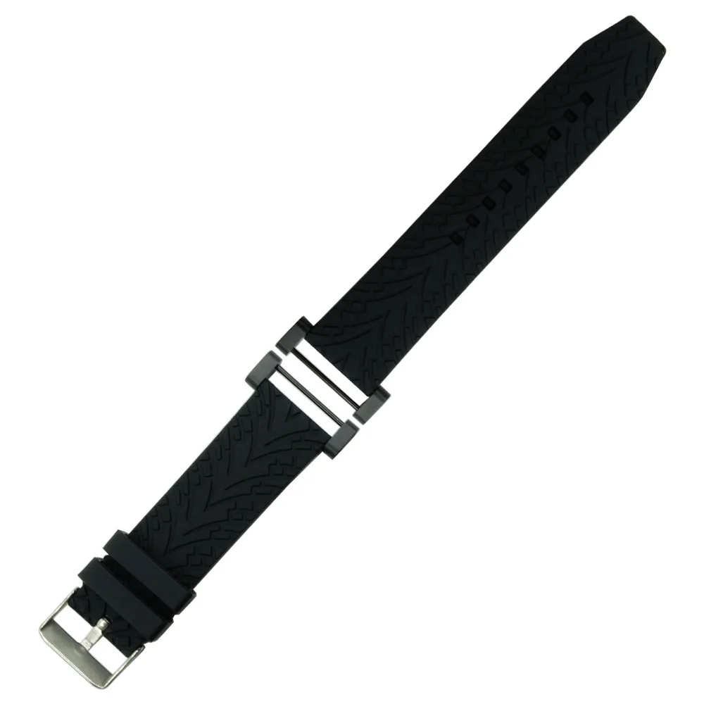 Silicone Rubber Watchband 24mm For Suunto Essential watch strap For Suunto CORE watch band sport belt