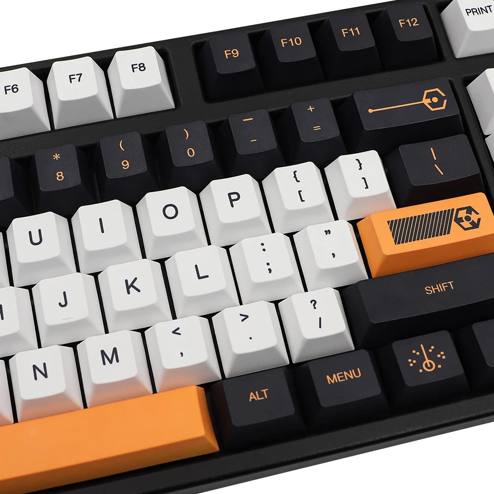 GMK-KEY Virtuele Oorlog Keycap Set Cherry Profiel Pbt Keycaps Voor Dz60/64/68/75/84/87/96/980/104 Mechanische Toetsenbord Carbon Keycap