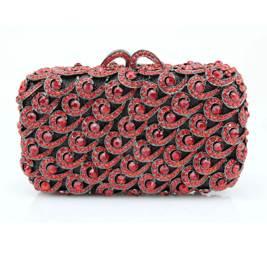 

Женская золотистая красная сумка с бриллиантами, клатч с кристаллами, модная вечерняя сумочка, свадебный цветок, стразы, женская сумка Torebki Damskie
