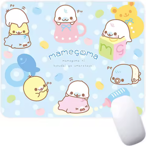 Small Gaming Mouse Pad Computer Mousepad PC Gamer Mouse Mat Laptop Mausepad Japanese Cute Mamegoma Carpet Keyboard Mat Desk Pad