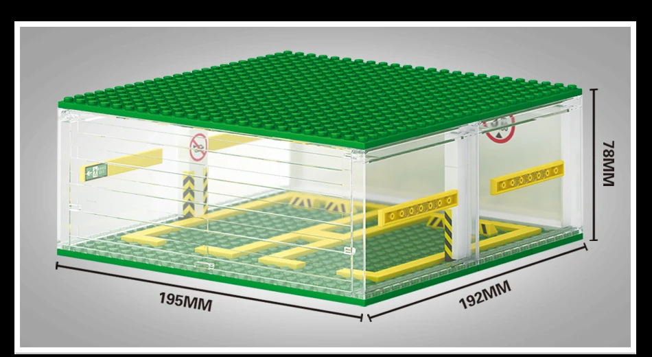 SEMBO BLOCK Stadt Sport Autos Garage Bausteine MOC Supercar Racing Parkplatz DIY Fahrzeug Lagerung Box Ziegel Kinder Spielzeug – Detail 3