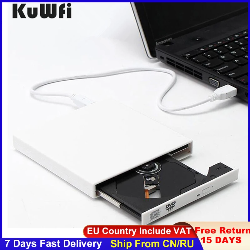 External Optical Drive DVD ROM CD RW USB 2.0 CD/DVD Player Combo Reader Write Portatil For MAC OS For MacBook Windows10/7/8