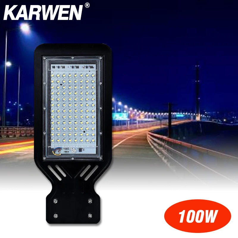 Farola LED impermeable IP65 de 100W, foco de pared de 220V, para exteriores, jardín, carretera, camino