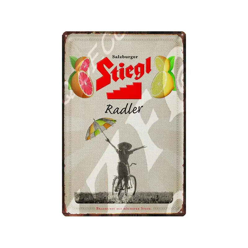 Austria  Beer Metal Tin signs  Plaque Metal Vintage Wall Bar Home Art Retro Craft Cinema Decor 30X20CM DU-9311A