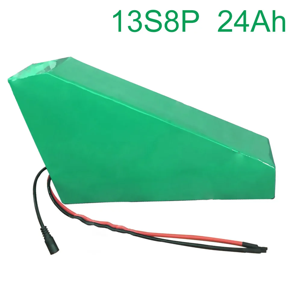 48V 24Ah 13S8P 18650 Li-ion Battery Pack E-Bike Ebike electric bicycle   330*310*200*70*70*45mm