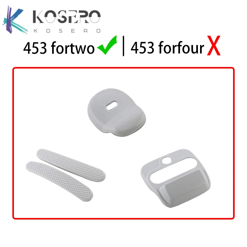 For Mercedes new Smart 453 Fortwo forfour Car interior styling white ABS plastic decoration modification accessories 2015-2020