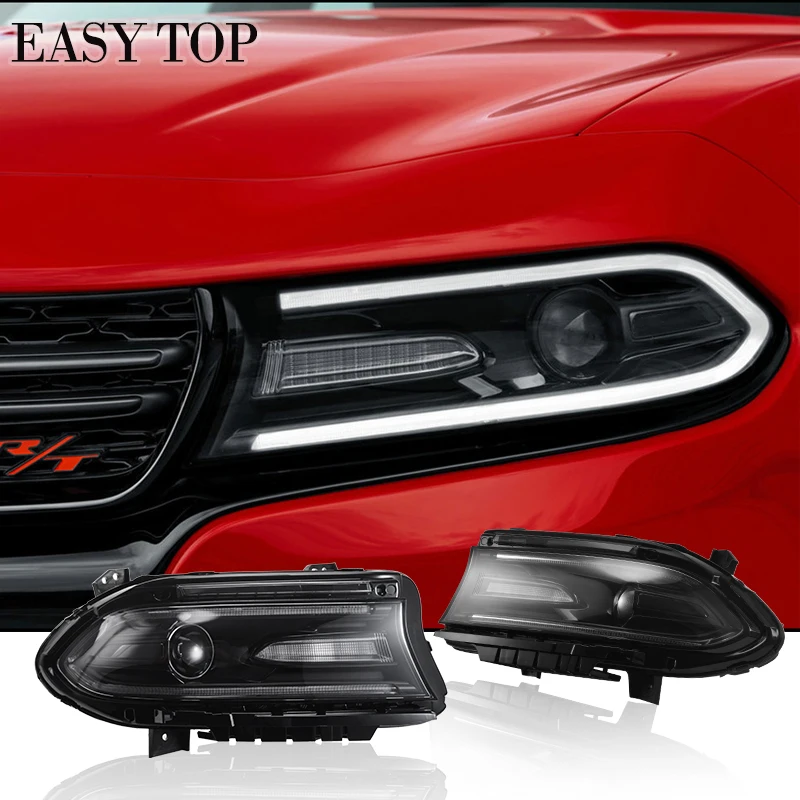 

LED Smoke Lens Headlight For Dodge Charger 2015+ Auto Lighting System