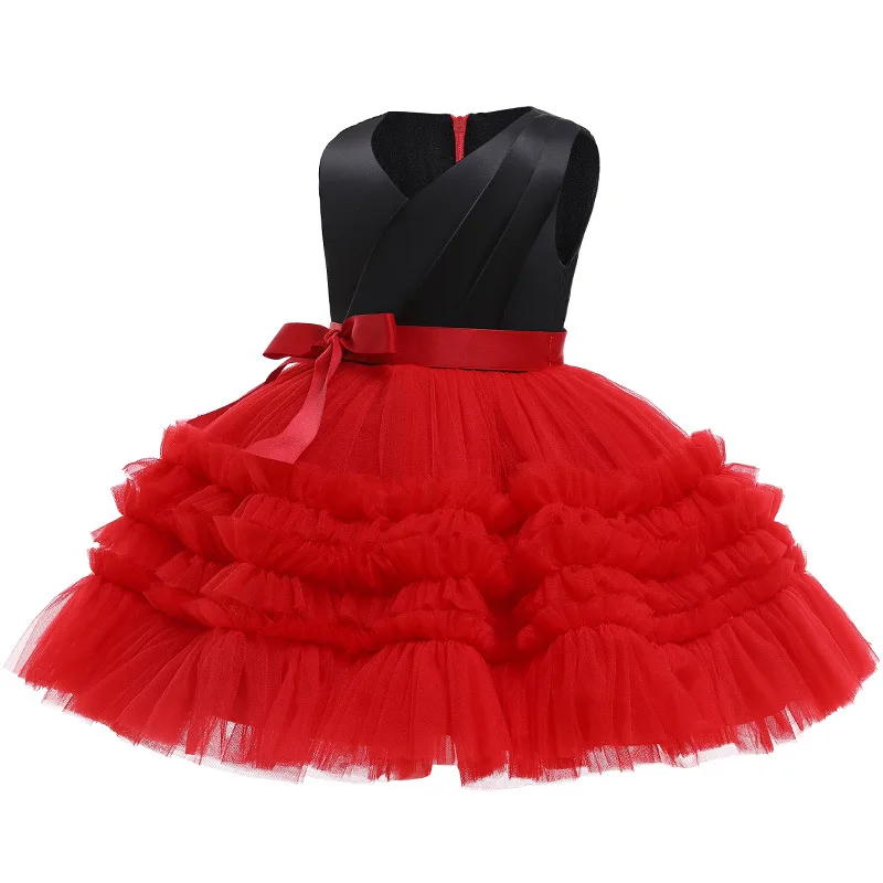 2023 Summer Girls Dress High Quality Birthday Party Christmas Costume Little Princess Dress Kids Clothes 1 2 3 4 5 6 Years Old