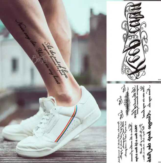 

temporary tattoos full arm men Large Arm Sleeve Tatto Sticker Skull Totem Body Art Full Fake Tatoo Women Men
