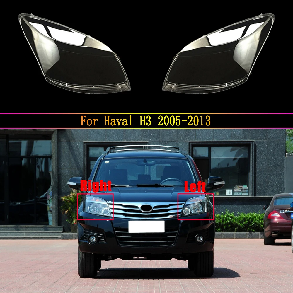 

Headlight Lenses Replacement Left&Right Headlamp Cover For Haval H3 2005 2006 2007 2008 2009 2010 2011 2012 2013