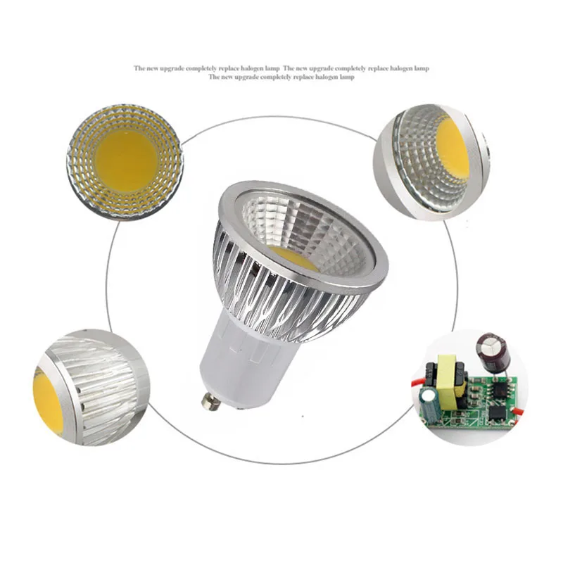 Super Bright GU 10 Bulbs Light Dimmable Led Warm/Cool White 85-265V 9W 12W 15W 18W GU10 COB LED lamp light GU 10 led Spotlight