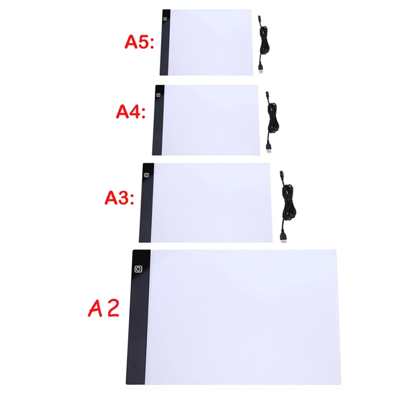 

A5/A4/A3/A2 Stepless Dimming LED Light Pad for diamond painting Artcraft Tracing Light Box Digital Tablets Drawing Tablet