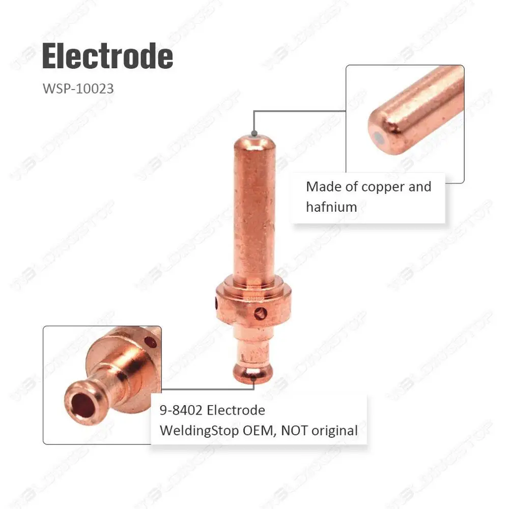 WS 9-8402 Plasma torch electrodes for thermal dynamics cutting TORCH PCH62/102 PKG/5