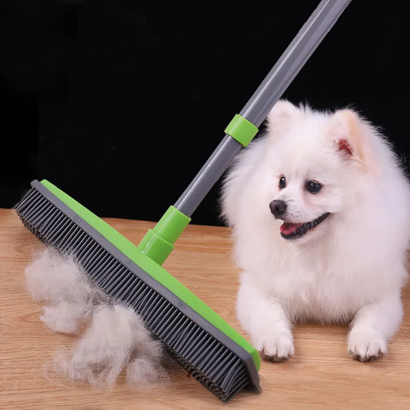 Floor Hair broom Dust Scraper  & Pet rubber Brush Carpet carpet cleaner Sweeper No Hand Wash Mop Clean Wipe Window tool