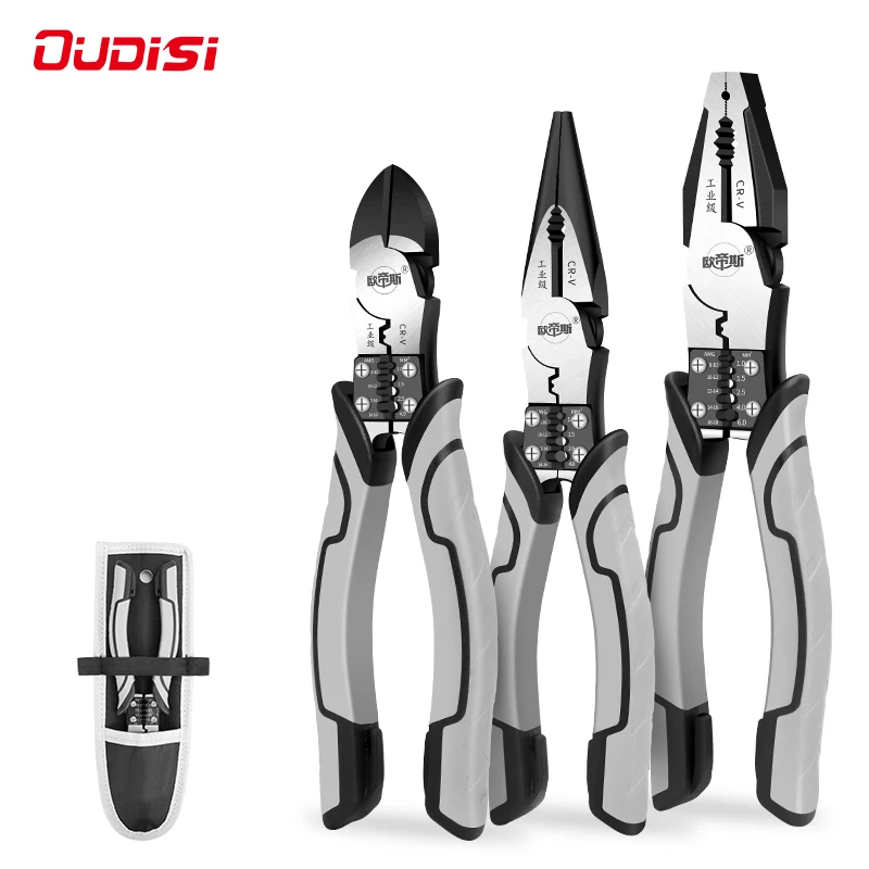 OUDISI pinze diagonali universali multifunzionali pinze per naso ad ago tronchesi universali strumenti Hardware per elettricisti