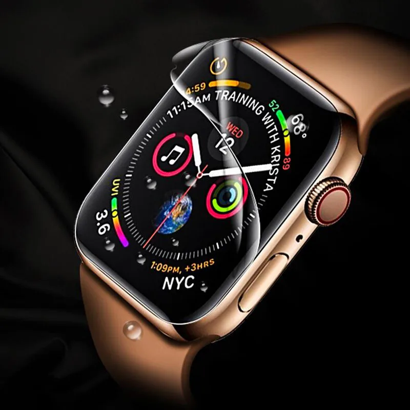 Hydrogel Film Soft Screen Protector Cover For Apple Watch Ultra 3/2 49mm Series 4/5/6/SE/7/8/9/10 46mm 42mm 40mm 44mm 41mm 45mm