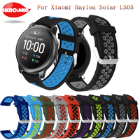 22mm WatchBand For Xiaomi Haylou solar Ls05 Smart Watch Soft Silicone Replacement straps Correa Bracelet Accessories New